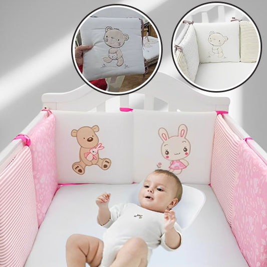 Tour de lit bébé doux et sécurisant  idéal  pour protéger  le nourrisson  dans son lit
