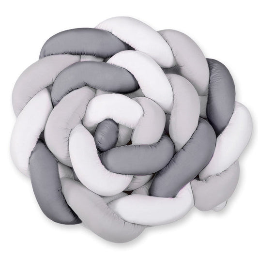 Tresse de Lit - BraidCushion™ - Blanc Gris